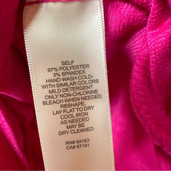 **SOLD** Eliza J Hot Pink Textured Ruffle Hem Mini Dress - Picture 6 of 8